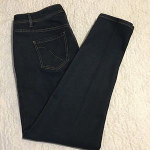 Lane Bryant dark denim skinny jeans EUC